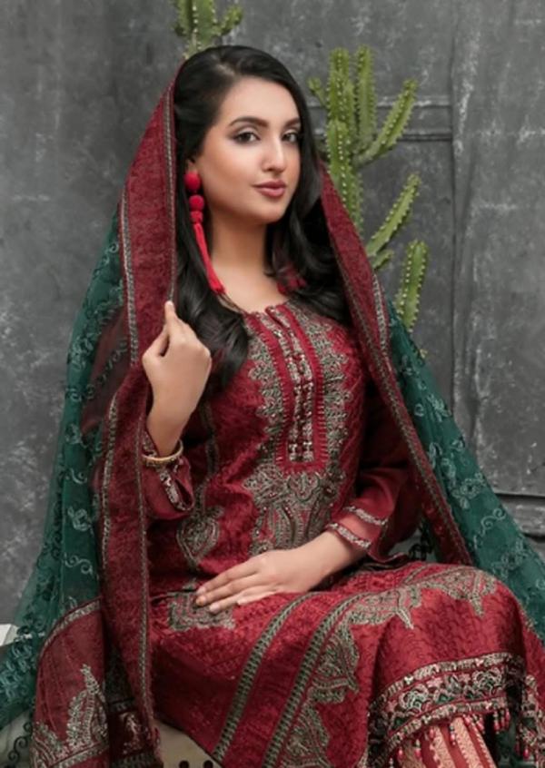 Hala Zafira Karachi Cotton Designer Exclusive Dress Materila